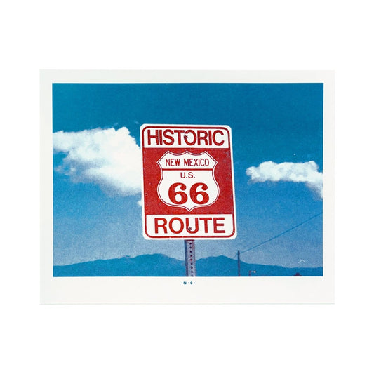 “Historic Route 66, New Mexico” photo by US DOT Employee - Risograph Art Print - Next Chapter Studio