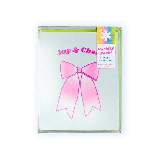 Holiday Gradient Icons - Variety Pack - Risograph Greeting Cards - Next Chapter Studio