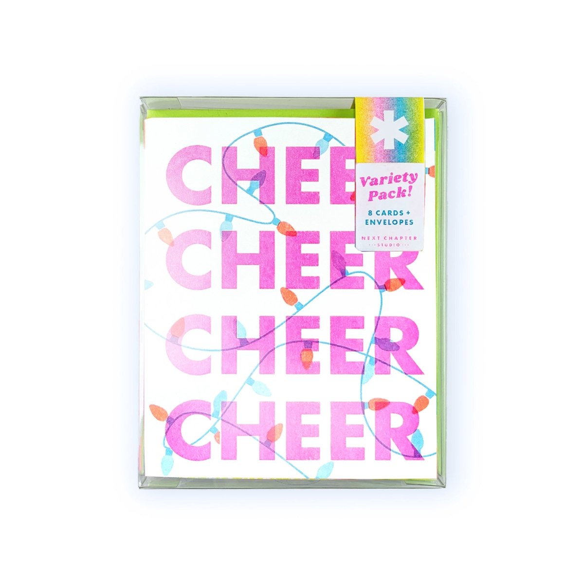 Holiday Retro Repeats - Variety Pack - Risograph Greeting Cards - Next Chapter Studio