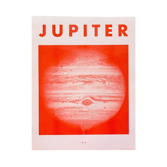 Jupiter - Planet Risograph Print - Next Chapter Studio