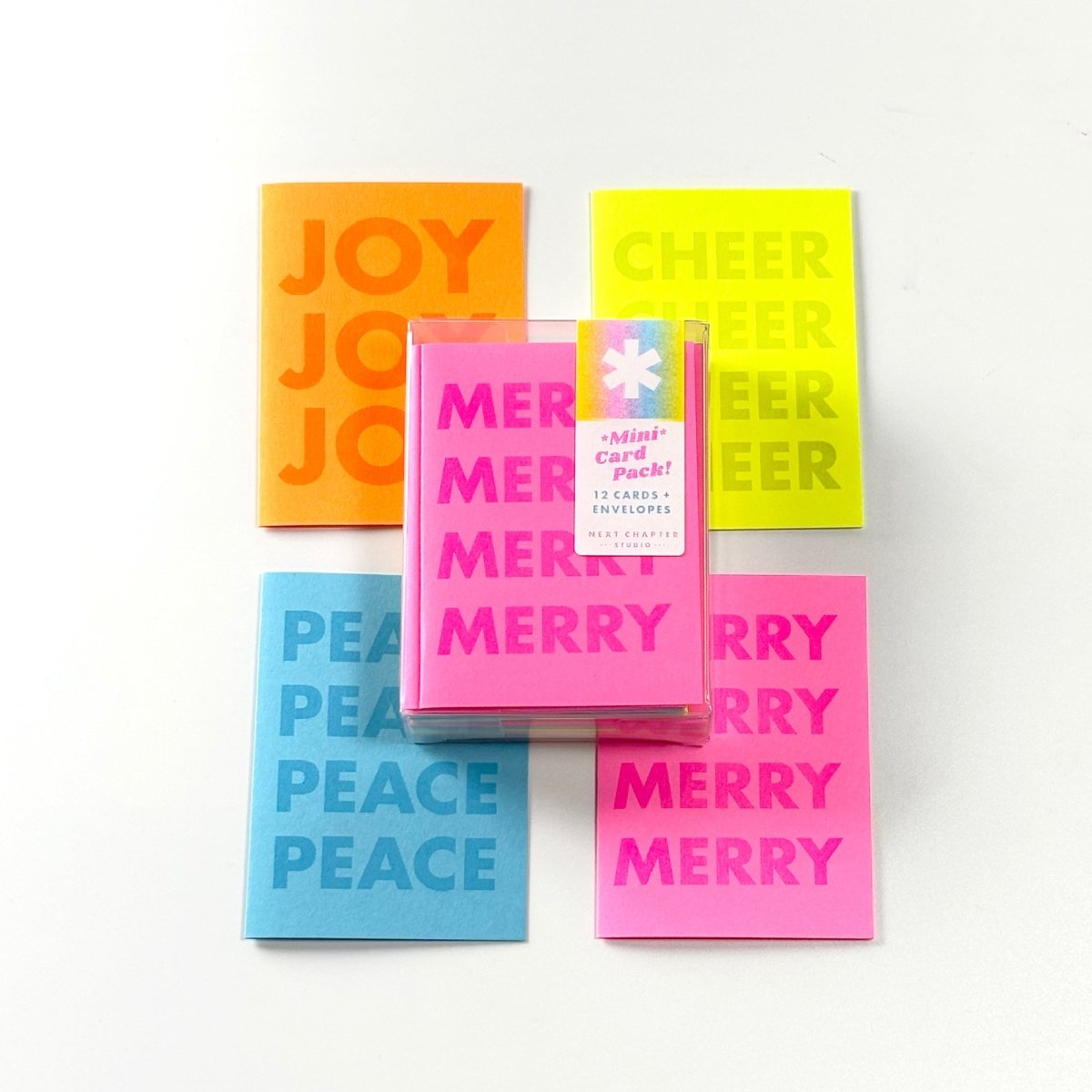 Mini Holiday Card Pack! - Variety - MINI Risograph Cards - Next Chapter Studio