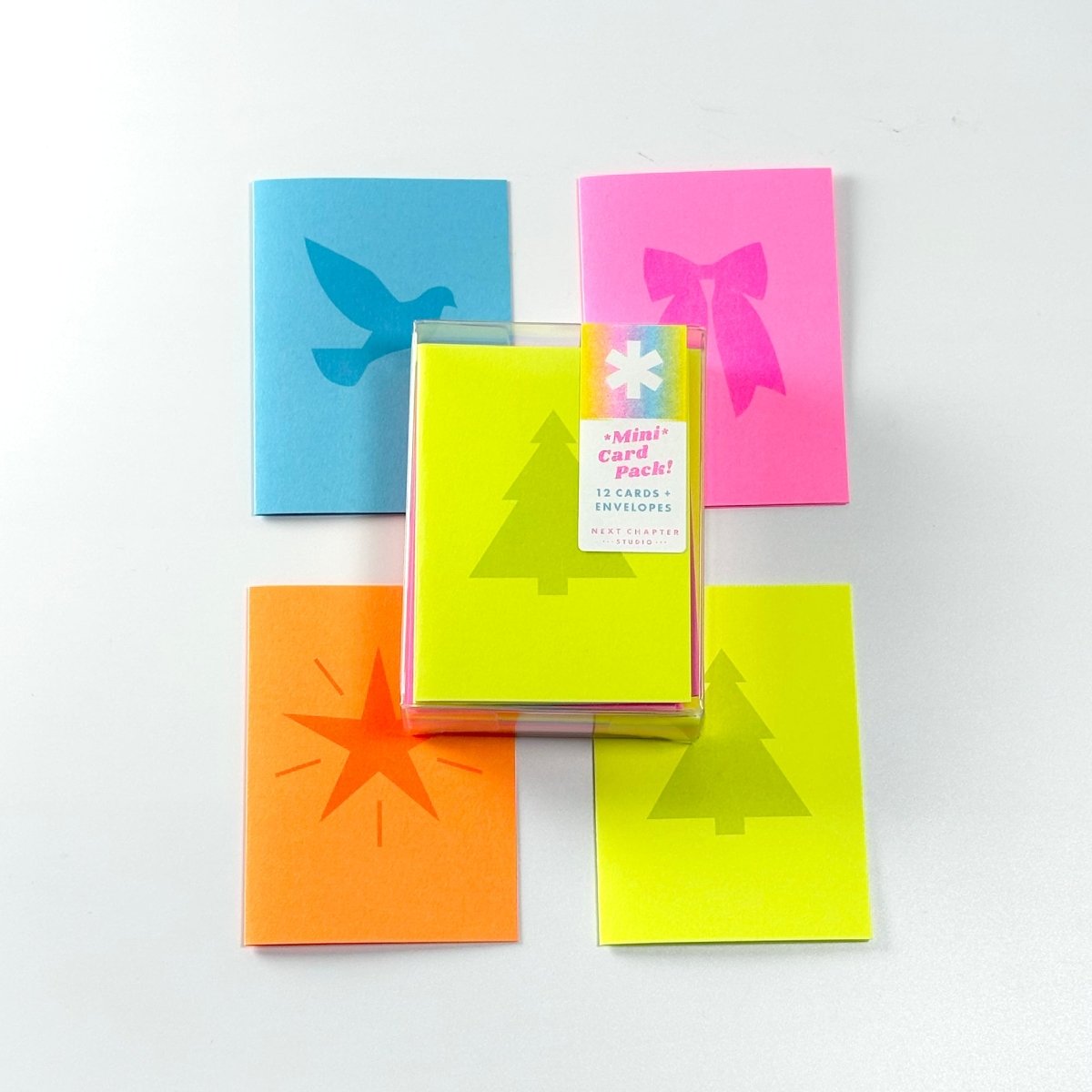 Mini Holiday Card Pack! - Variety - MINI Risograph Cards - Next Chapter Studio