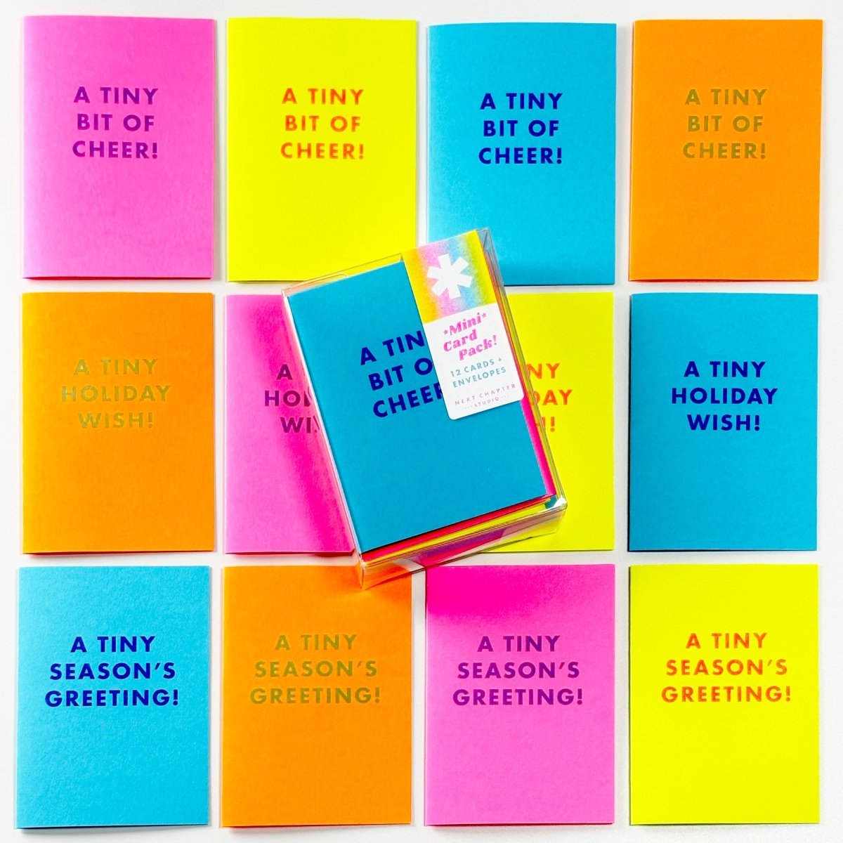 Mini Holiday Card Pack! - Variety - MINI Risograph Cards - Next Chapter Studio