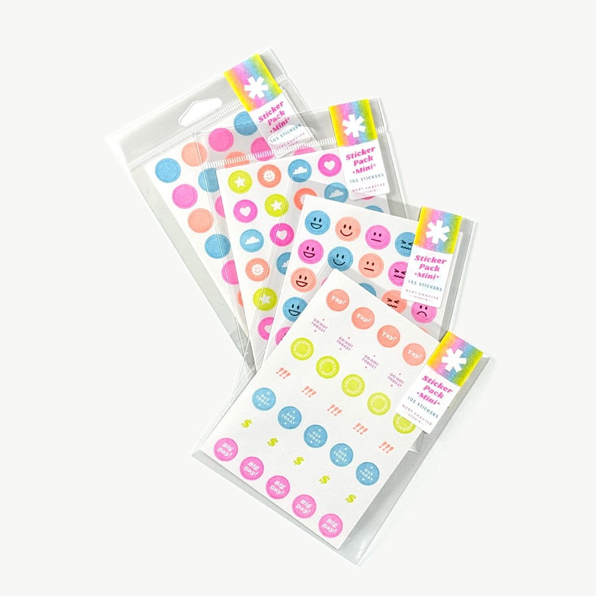 Mini Sticker Pack - .5" circles - Next Chapter Studio