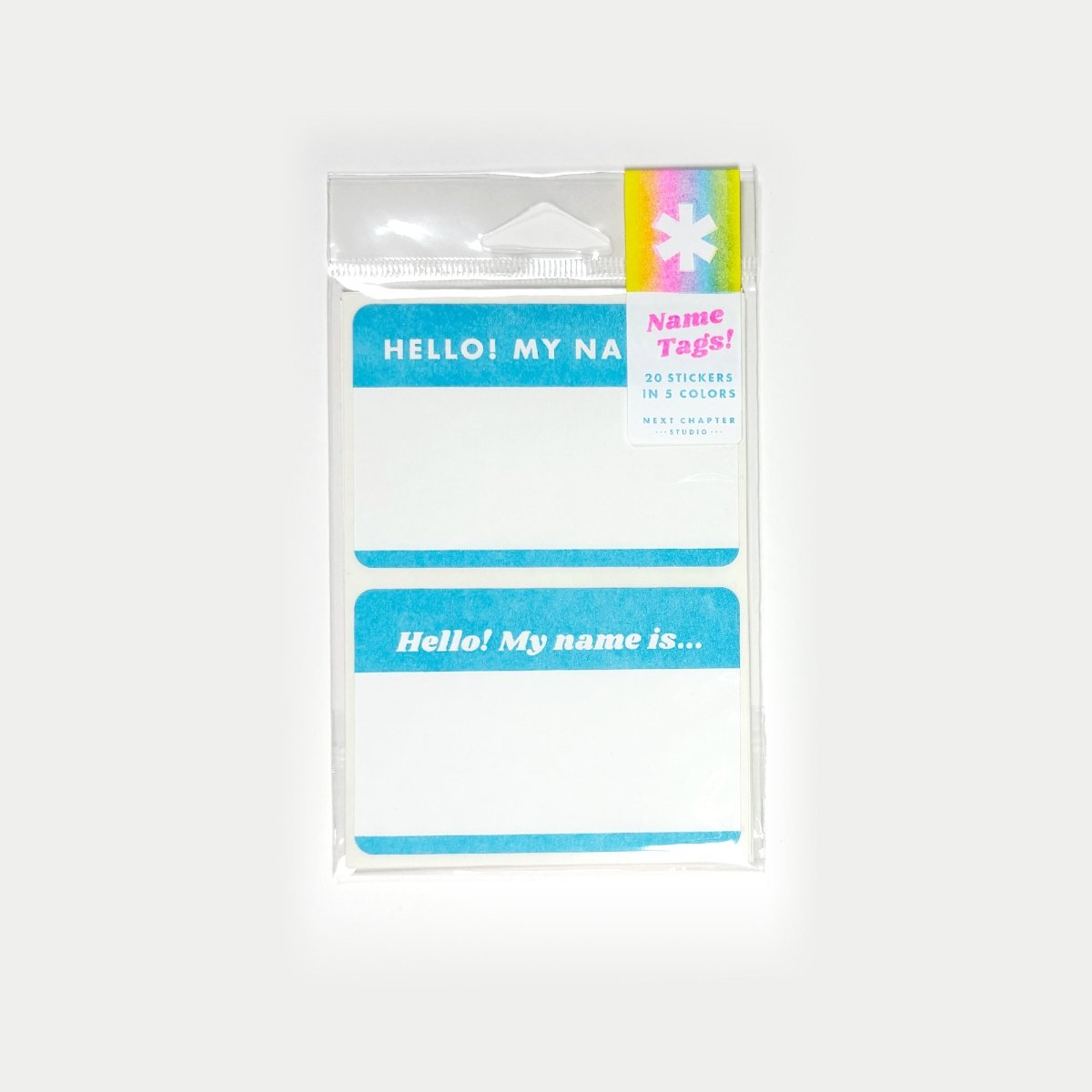 Neon Name Tags - Riso Stickers - Next Chapter Studio