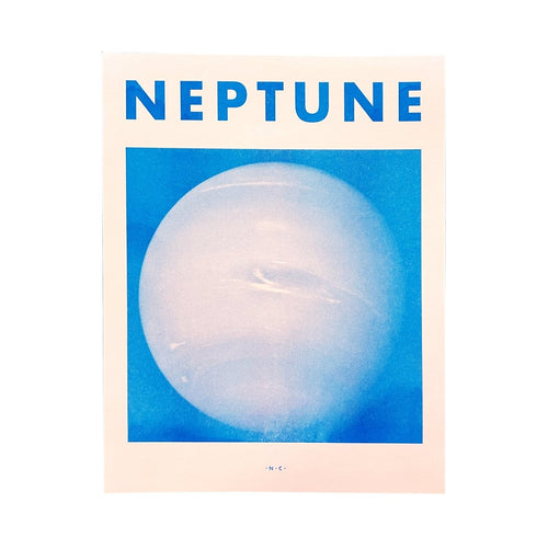 Neptune - Planet Risograph Print - Next Chapter Studio