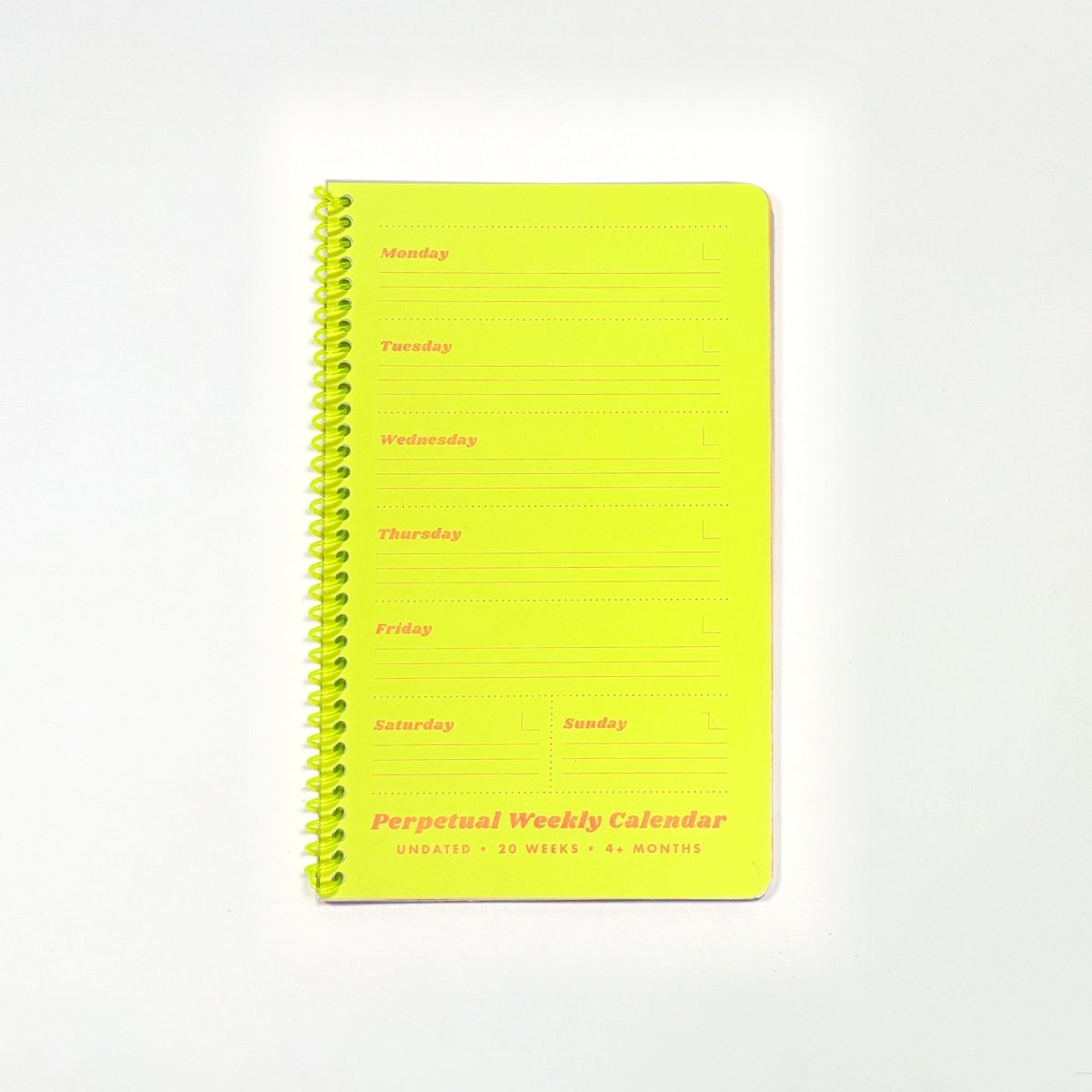 Perpetual Weekly Calendar - Undated - Next Chapter Studio