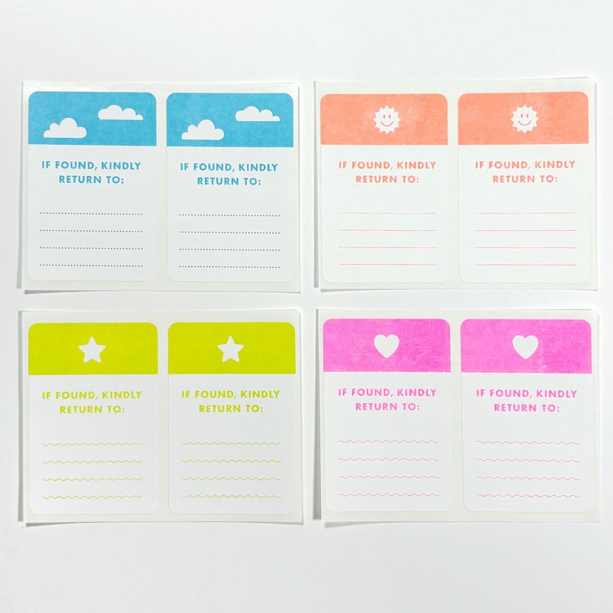 Return To Sticker Pack - Riso Stickers - Next Chapter Studio