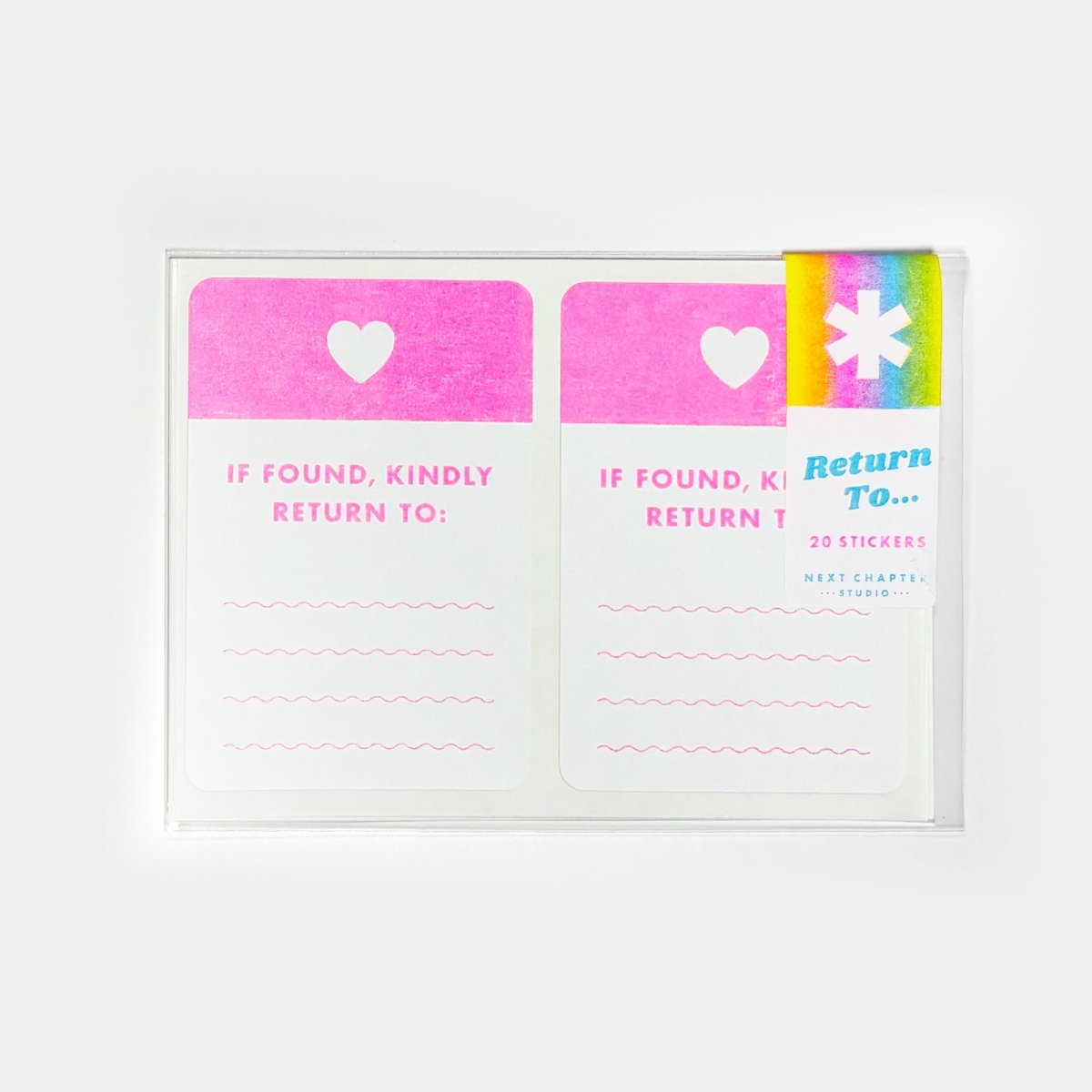 Return To Sticker Pack - Riso Stickers - Next Chapter Studio
