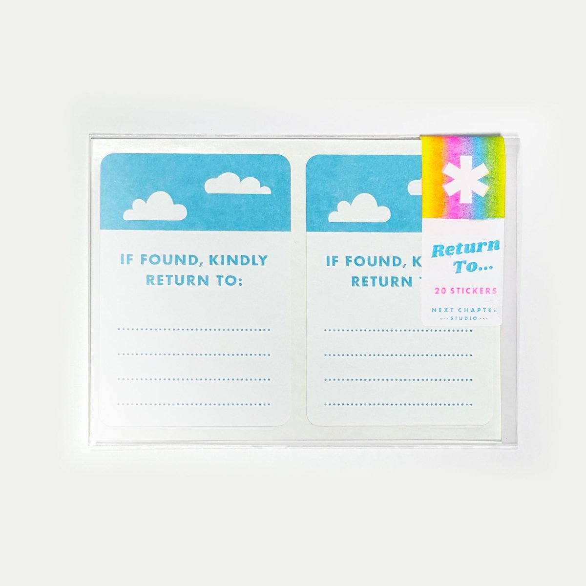 Return To Sticker Pack - Riso Stickers - Next Chapter Studio