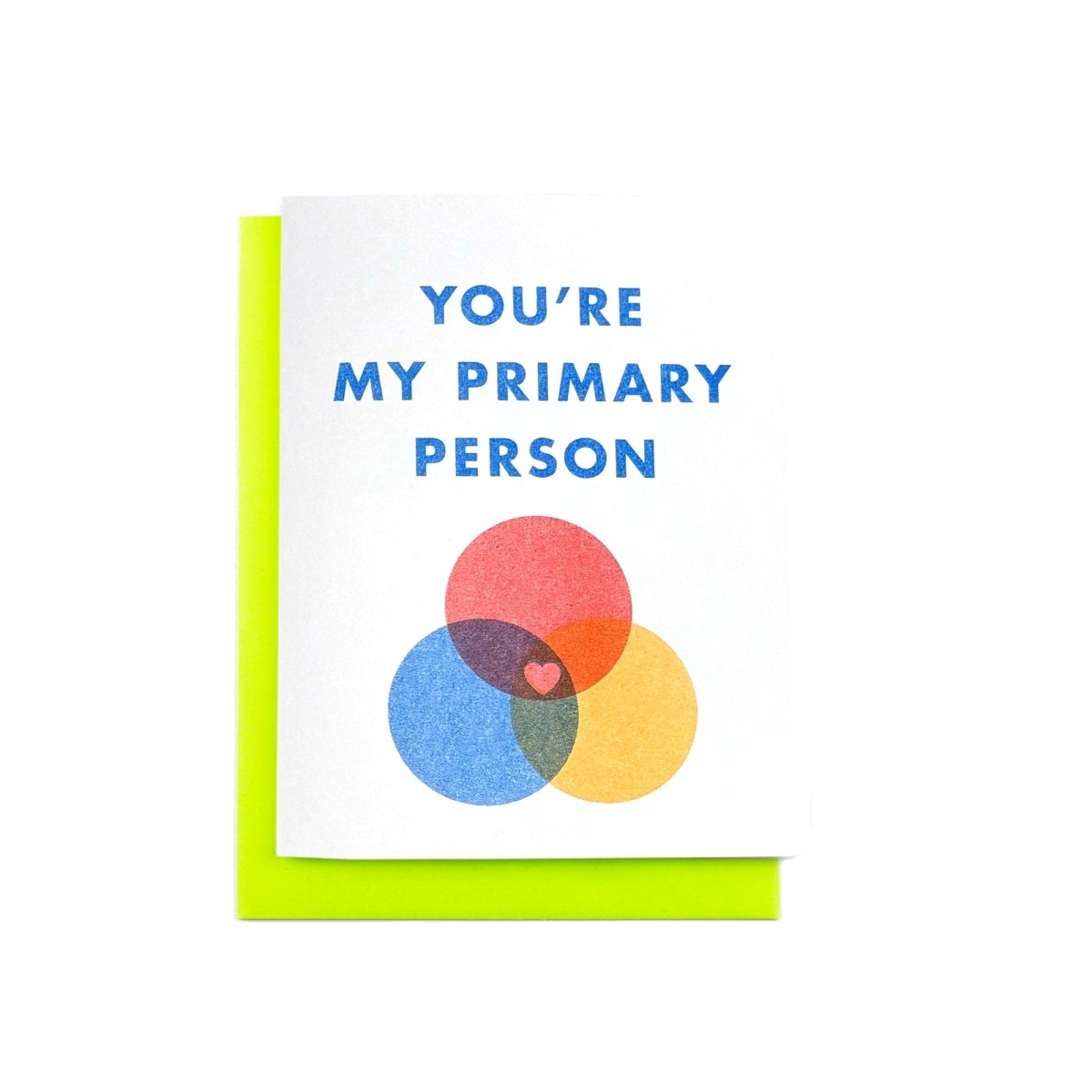 "You're My Primary Person" Color Wheel - Risograph Love Card - Next Chapter Studio