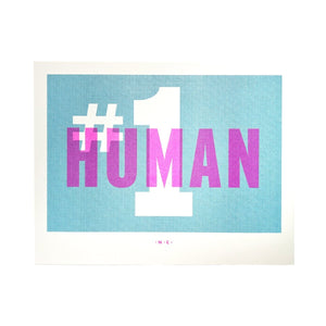 #1 Human - Art Risograph Print - Next Chapter Studio