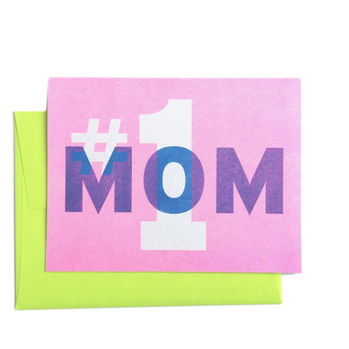 #1 Mom - Mother's Day Greeting Card - Next Chapter Studio