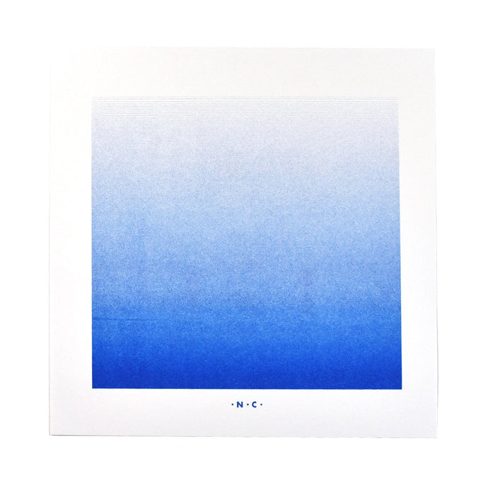 Blue Gradient - Art Risograph Print - Next Chapter Studio