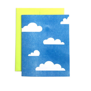 Clouds - Risograph Greeting Card - Next Chapter Studio