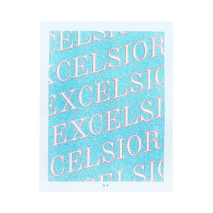Excelsior - Risograph Art Print - Next Chapter Studio