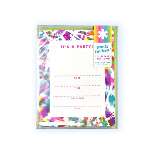 Fill in the Blank Riso Party Invites - Next Chapter Studio