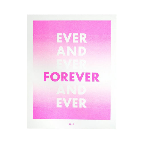 Forever and Ever - Art Risograph Print - Next Chapter Studio