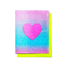 Gradient Heart - Risograph Greeting Card - Next Chapter Studio