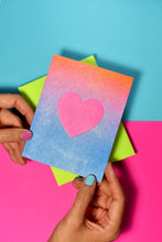 Gradient Heart - Risograph Greeting Card - Next Chapter Studio