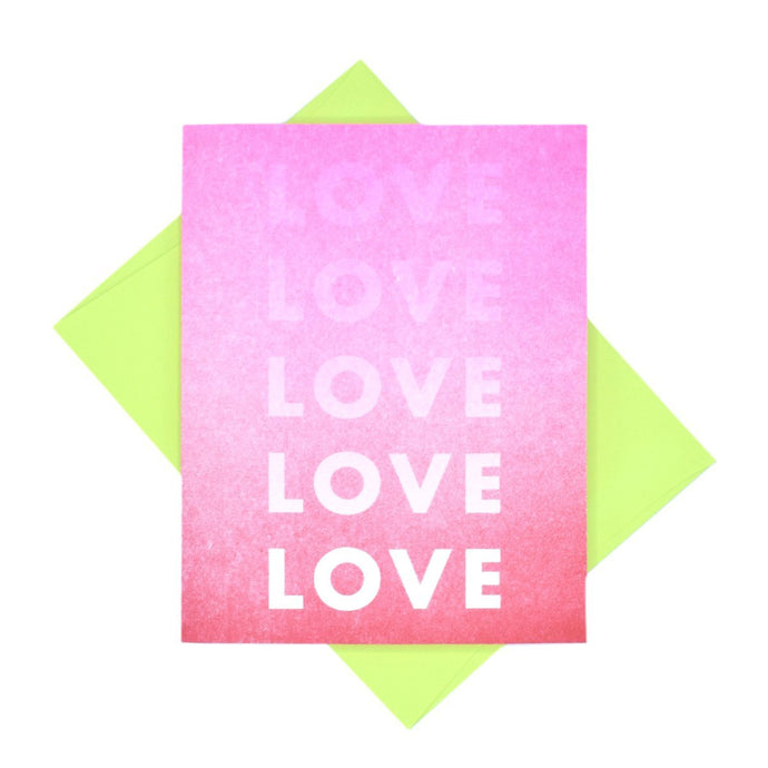 Growing Love - Risograph Valentine's Day Card - Next Chapter Studio