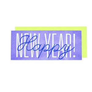 "Happy New Year!" Risograph Greeting Card - Next Chapter Studio