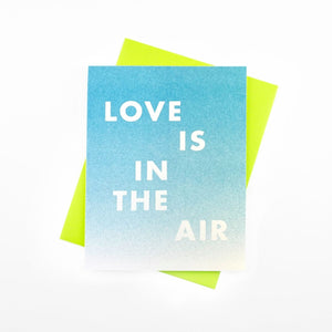 "Love is In the Air" Risograph Greeting Card - Next Chapter Studio