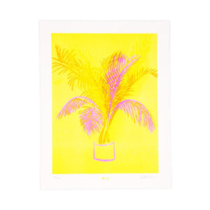 Miami Palm - Risograph Print - Next Chapter Studio