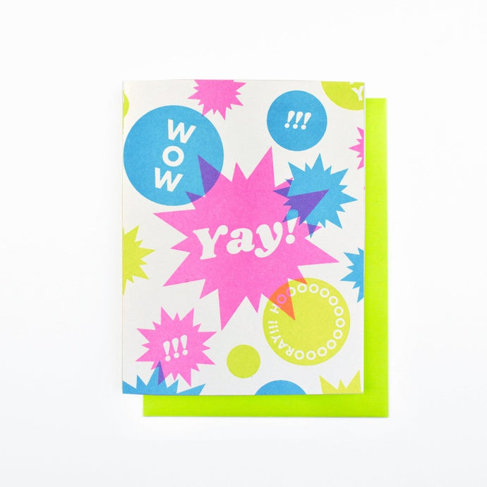 New New Yay! - Risograph Greeting Card - Next Chapter Studio