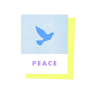 Peace - Holiday Risograph Greeting Card - Next Chapter Studio