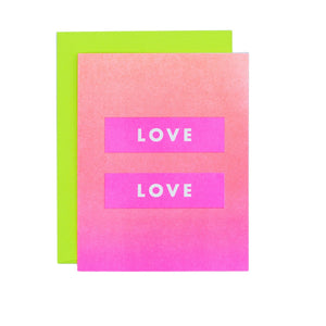 Punctuation "Love Is Love" - Risograph Greeting Card - Next Chapter Studio