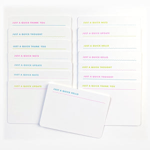 Quick Notes! Riso Flat Notecards - Next Chapter Studio