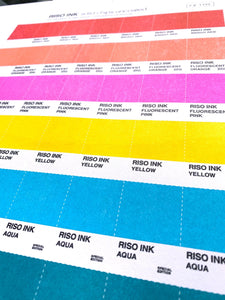 RISO Color Swatches - Risograph Art Print - Next Chapter Studio