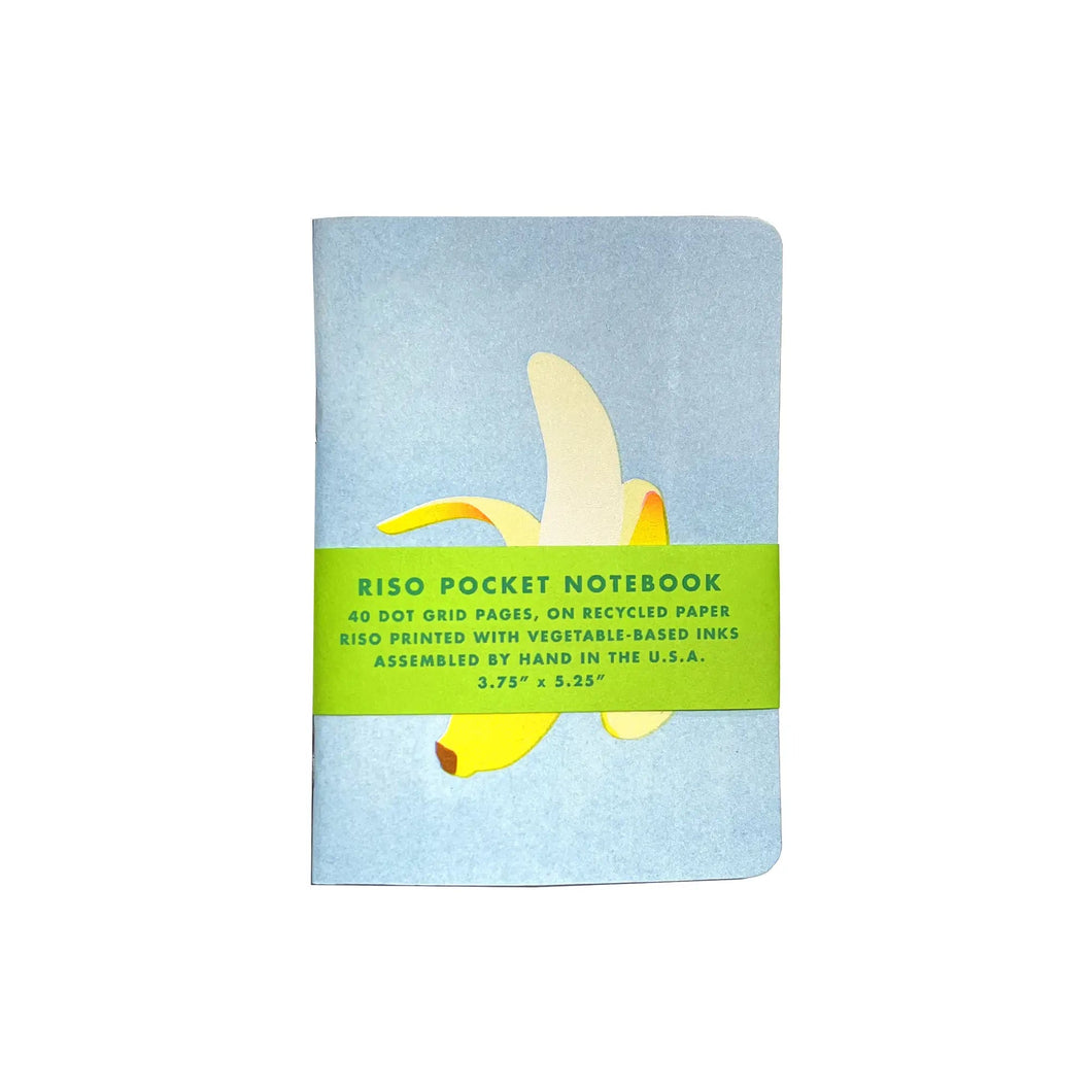 Risograph Pocket Notebook - Banana - Next Chapter Studio