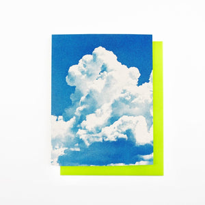 Southwest Clouds - Cumulus Congestus - Risograph Card - Next Chapter Studio