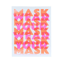 "Wear Your Mask" - Store Sign Risograph Print - Next Chapter Studio