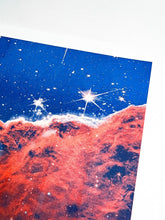 Webb Telescope's Cosmic Cliffs - Risograph Print - Next Chapter Studio